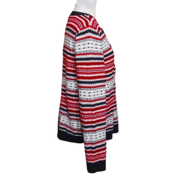 Talbots Fair Isle Lambswool Blend Cardigan SweaterI - Picture 3 of 5